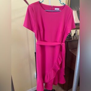 Calvin Klein pink corporate office dress. Worn twice. Perfect and stylish